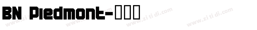 BN Piedmont字体转换